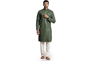 Pro-Ethic Style Developer Mens Indian Traditional Cotton Kurta Sets, Men Kurta Set Indian Wedding Dress (A-117)