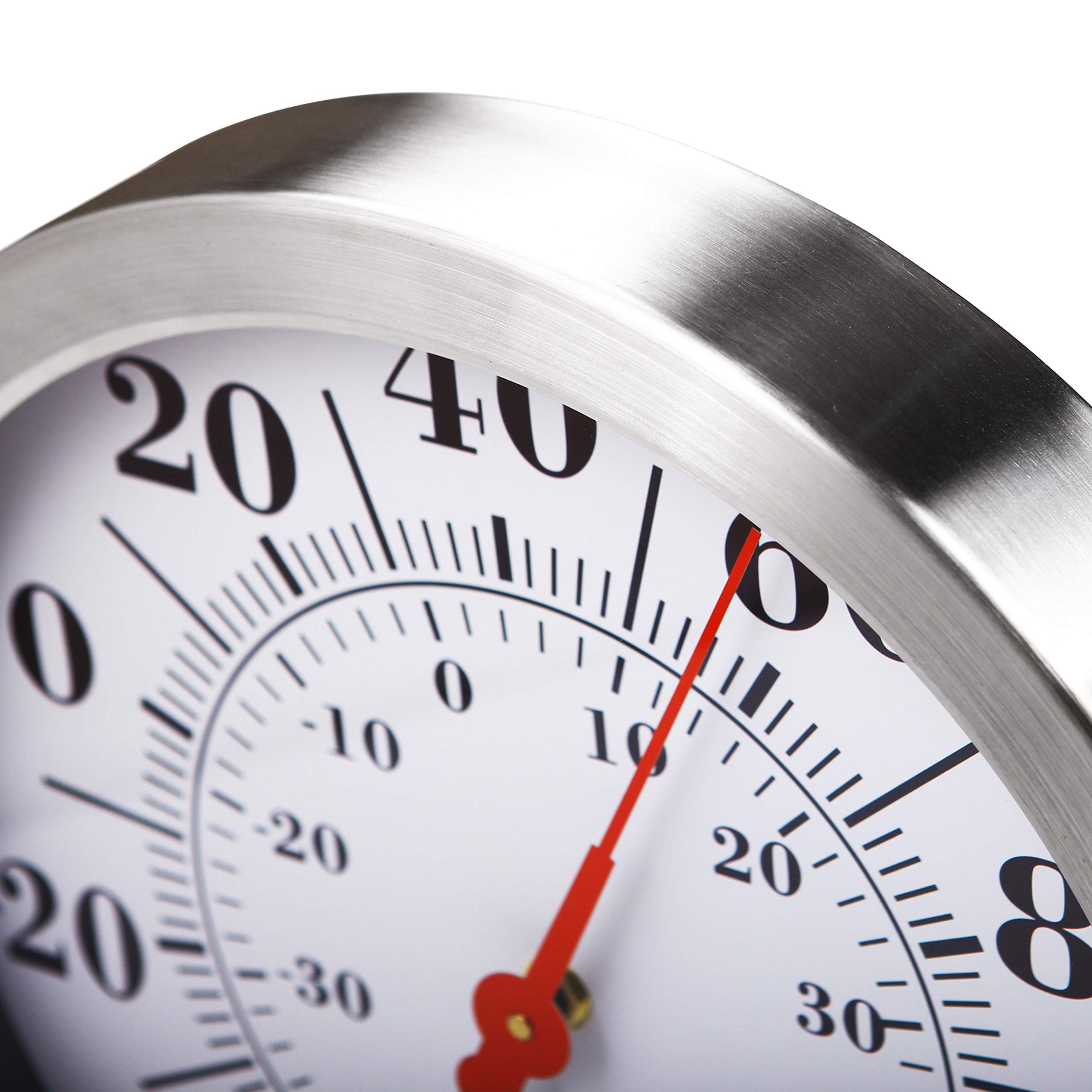 MIKSUS 12&quot; Stainless Steel Premium Wall Thermometer Large