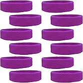 12 Sweatbands Cotton Sports Headbands Terry Cloth Moisture Wicking Athletic Basketball Headband by Kenz Laurenz