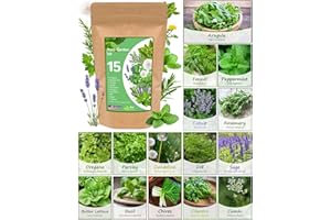 PLANTMEW Non-GMO Heirloom Vegetable Seeds - 10,000 Seeds for 15 Varieties with Plant Markers - Gardening Starter Kit for Vegetables, Fruits, and Herbs - Perfect for Survival, Prepping & Emergency Bugout