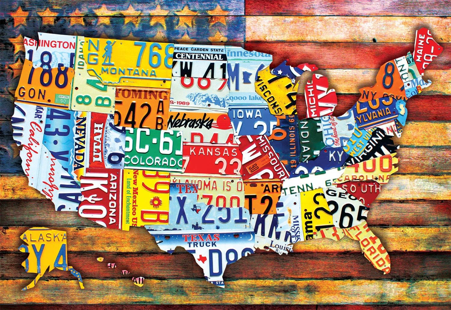 Photo 1 of Buffalo Games - David Bowman - Road Trip USA - 2000 Piece Jigsaw Puzzle for Adults Challenging Puzzle Perfect for Game Nights - Finished Size is 38.50 x 26.50