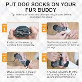 BEAUTYZOO Dog Socks Anti-Slip Paw Protectors 3 Pairs Medium view 8