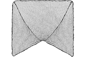Aoneky Lacrosse Net - Replacement Collegiate Lacrosse Training Equipment - Fits 6' x 6' x 7' Lacrosse Goals - 50 Bungee Cords