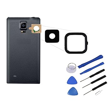 für Samsung Galaxy Note 4 Kamera LINSE Kamera Glas KAMERALINSE Lens OBJETIV SCHWARZ + Werkzeugset
