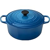 Le Creuset Enameled Cast Iron Signature Round Dutch Oven, 7.25 qt., Marseille