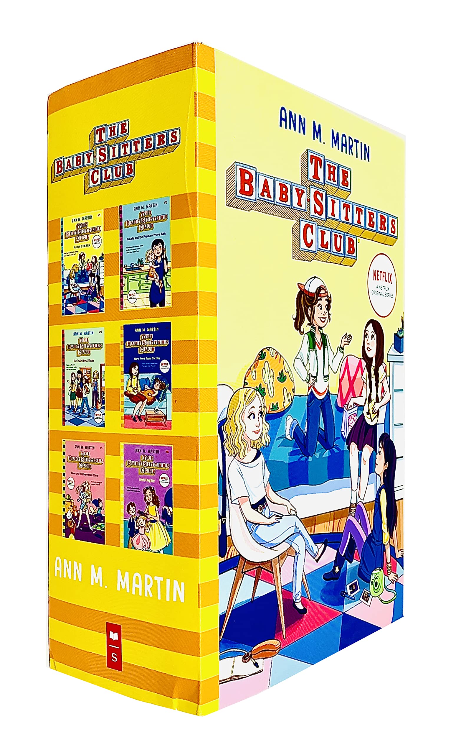 The Babysitters Club Books 1 - 6 Collection Set by Ann M. Martin (Kristy's Great Idea, Claudia and the Phantom Phone Calls, The Truth About Stacey, Mary Anne Saves the Day & Kristy's Big Day)