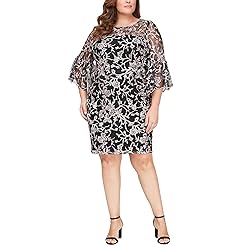 Alex Evenings Women's Plus Size Short Shift Dress