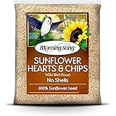 Morning Song Sunflower Hearts &amp; Chips Wild Bird Seed, 10 lb. | Premium No Mess, Shell-Free Bird Food for Outside Feeders