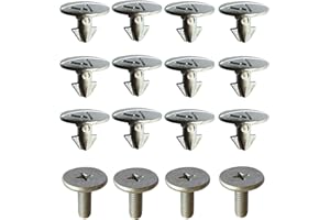 ZHMILY 16 Pcs Lower Engine Cover Pin Screws 90674-TY2-A01 and Radiator Support Splash Shield Bolts 90105-TBA-A00 Kit Fit for Honda Civic CR-V 2017-2020 for Honda Accord 2014-2020