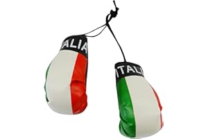 Italia Italy Country Flag Mini Boxing Gloves to Hang Over Your Automobile Mirror New by SUPERDAVVES SUPERSTORE
