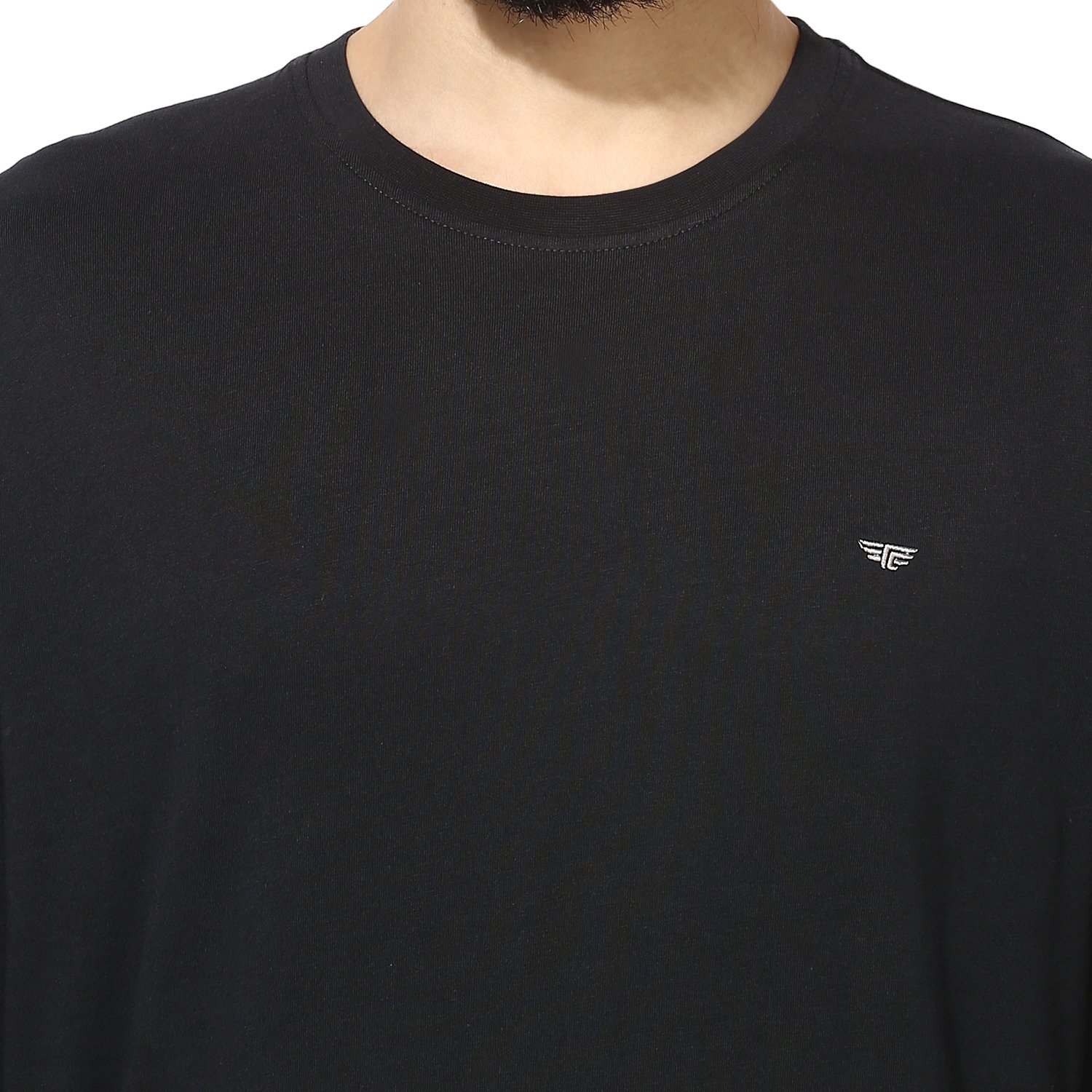 red tape men's solid regular fit t-shirt