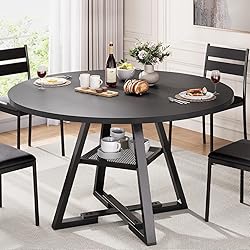 Jocoevol Round Dining Table for 4,Kitchen Dining