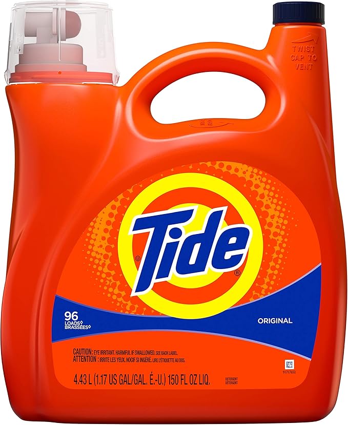 Tide Liquid Laundry Detergent, Original, 96 Loads 150 fl