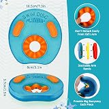 LTXDJ Kids Armbands 6PC EVA Foam Learn to Swim Float Discs 3-6 Years Red Yellow view 2
