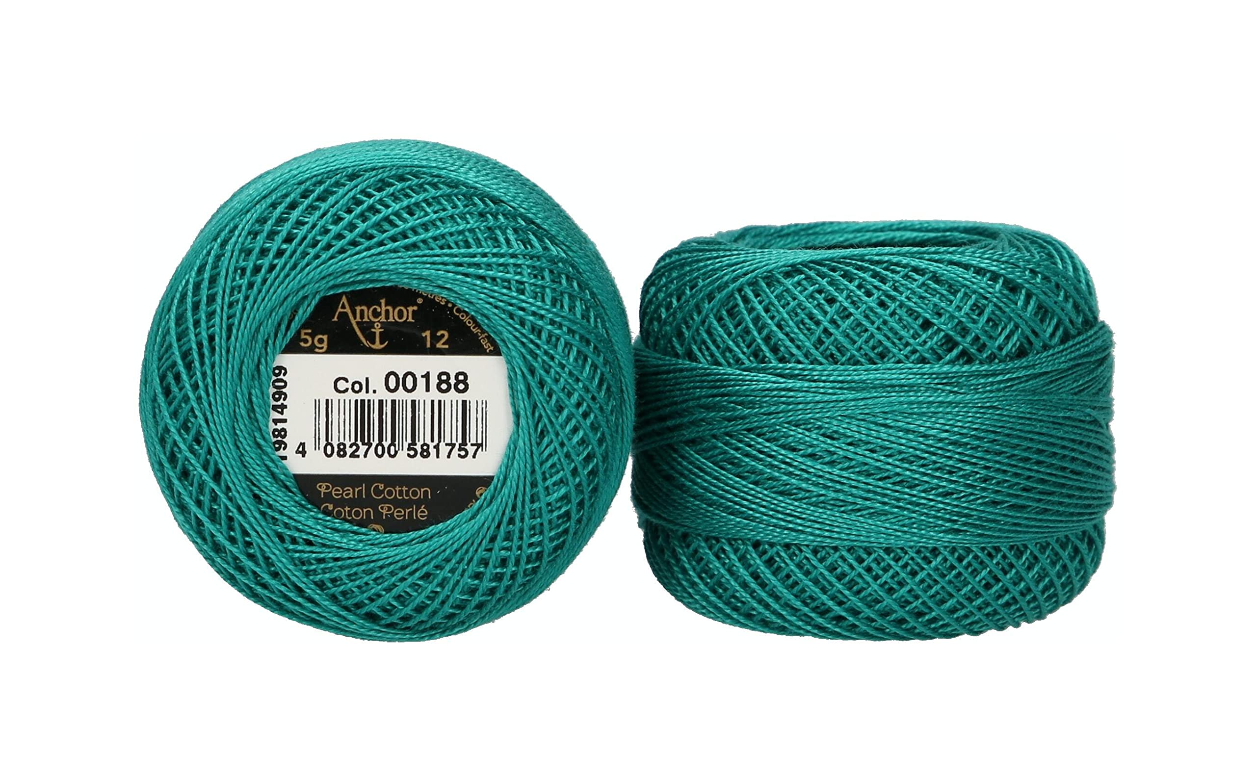 ANCHOR Pearl Yarn, Thickness: 12, Packaging: 5G, Running Length: 56M 188 Embroidery Threads