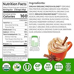 Orgain Organic Vegan Protein Powder, Pumpkin Spice