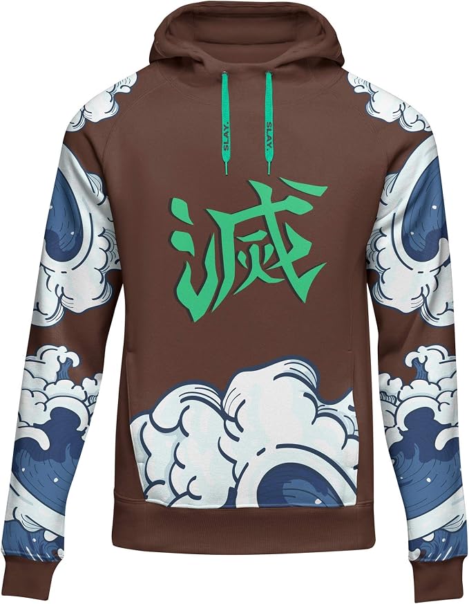 demon slayer white hoodie