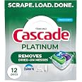 Cascade Platinum Dishwasher Pods, Dishwasher Detergent, Dish Detergent Soap, Fresh, 12 count