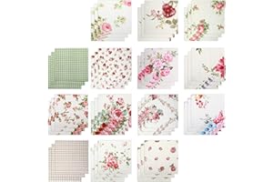 JOSOJOOU 42Pcs Layer Cakes 10 Inch Squares for Quilting, Cotton Fabric Squares Pre-Cut 10x10 Inch Layer Cake Fabric Quilting Supplies for Sewing Patchwork