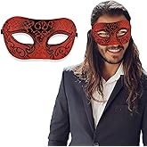Masquerade Mask For Men - Antique Look Mask for Halloween, Venetian Party, Masquerade Party, Mardi Gras, & Prom