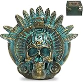 TEGAJA Screaming Aztec Death Whistle - Loudest Authentic Human Sounding Screams 126+ Decibels Loud, Designed in Ancient Bronze,Collectible, Horror gift, Self defense