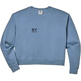 Womens NY Brooklyn Comfort Colors Crop Sweatshirt