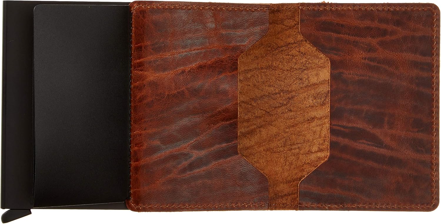 Secrid Solid Aluminium Slimline RFID Card Protector Slim Wallet in Dutch Martin - Whiskey (Whiskey) - Image 5