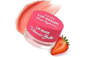 MAREE Lip Mask Overnight - Lip Moisturizer For Very Dry Lips - Hydrating Lip Butter Balm with Hyaluronic Acid & Collagen - Overnight Lip Treatment - Lip Sleeping Mask Repair - Hidratante de Labios