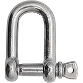 Extreme Max 3006.8243 BoatTector Stainless Steel D Shackle - 3/8"