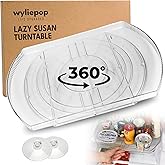 Wyliepop Lazy Susan for Refrigerator - 360° Turntable Refrigerator Organizer and Storage Tray for Fridge, Cabinet & Pantry - Rectangle Lazy Susan (16.5"x11.5"x1.5")