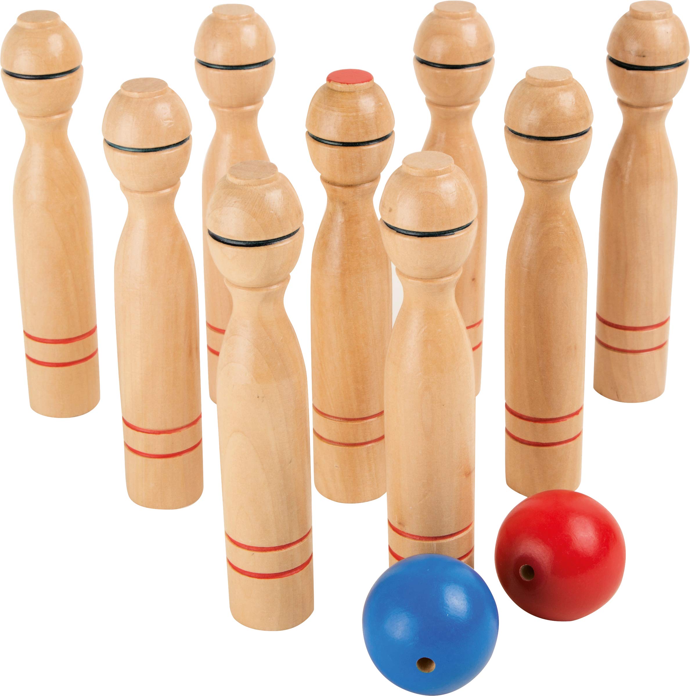 New Wooden Skittles Garden Game Children Game Bowling Fun Set Outdoor