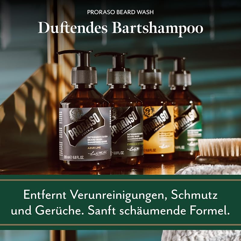Beard Wash Refreshing Bartshampoo & Waschgel, 200 ml