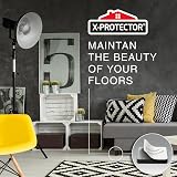 X-Protector Chair Pads 48 pcs 25mm Felt Furniture Pad Black Square view 6