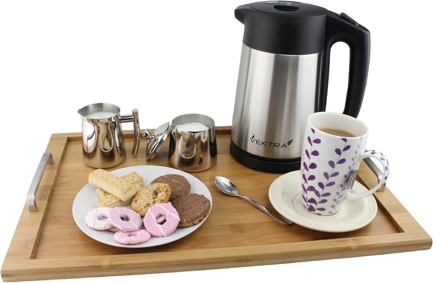 Vektra VEK-1506 Vacuum Insulated Easy Pour Cordless Kettle, 1.5 Litre, Stainless Steel, 1.5 Litres - Image 5