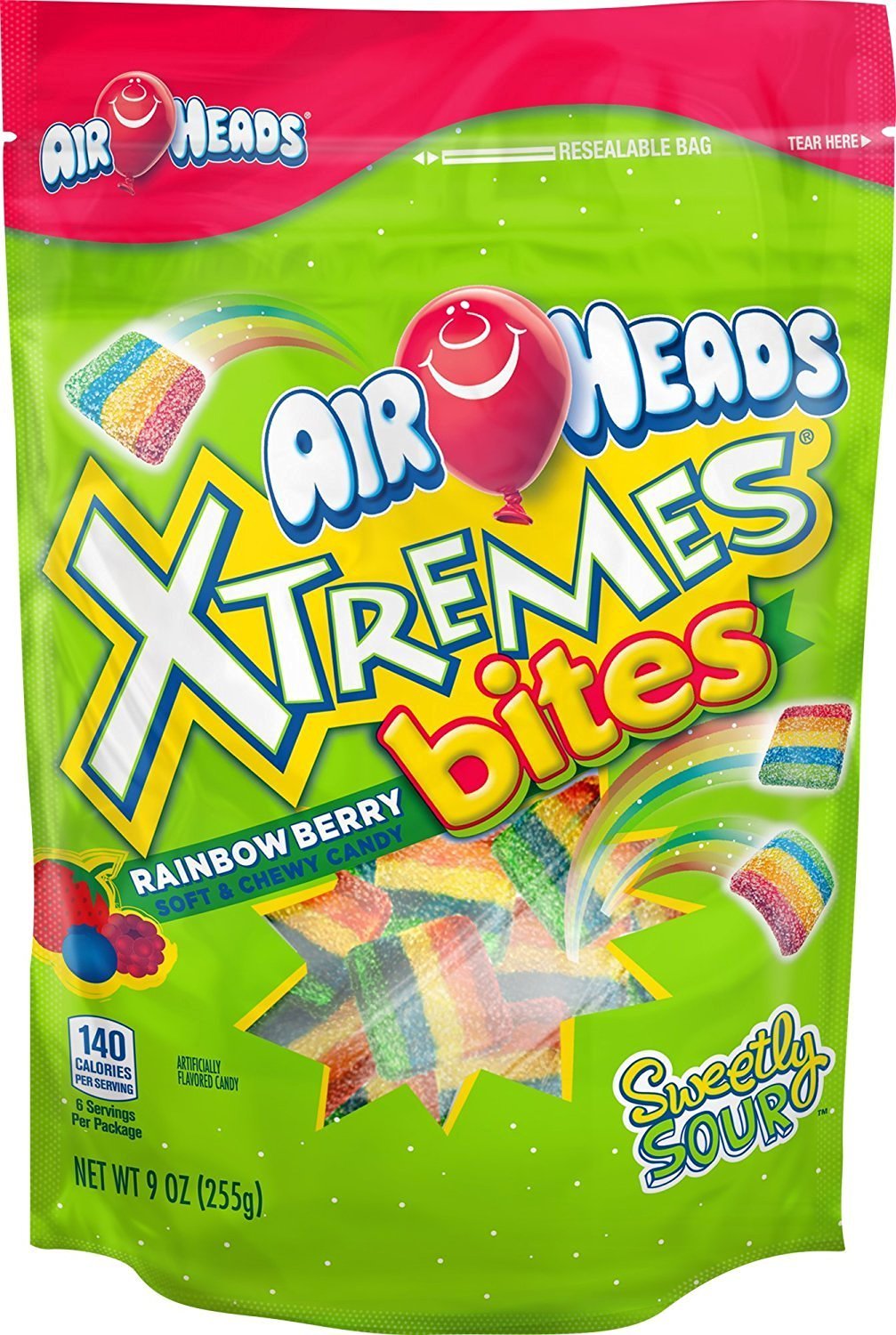 Van Melle Airhead Xtremes Bites Rainbow Berry, 9 Oz on Galleon Philippines
