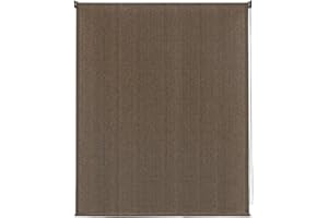 VICLLAX Outdoor Roller Shade Fabric for Porch Gazebo, Patio Blinds Roll Up Shade (7' W X 8' L), Mocha