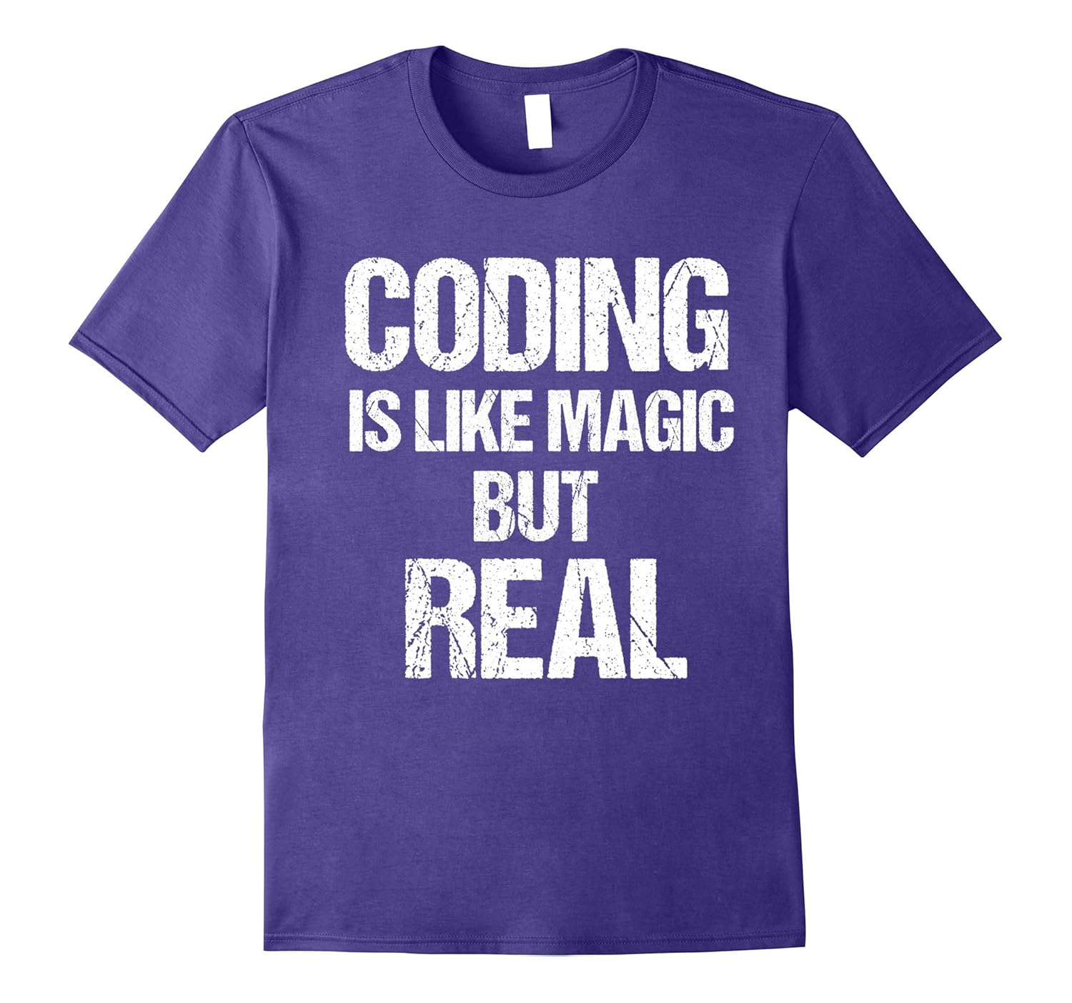 T-Shirt Funny Coding Like Magic But Real Geek Software App-ANZ