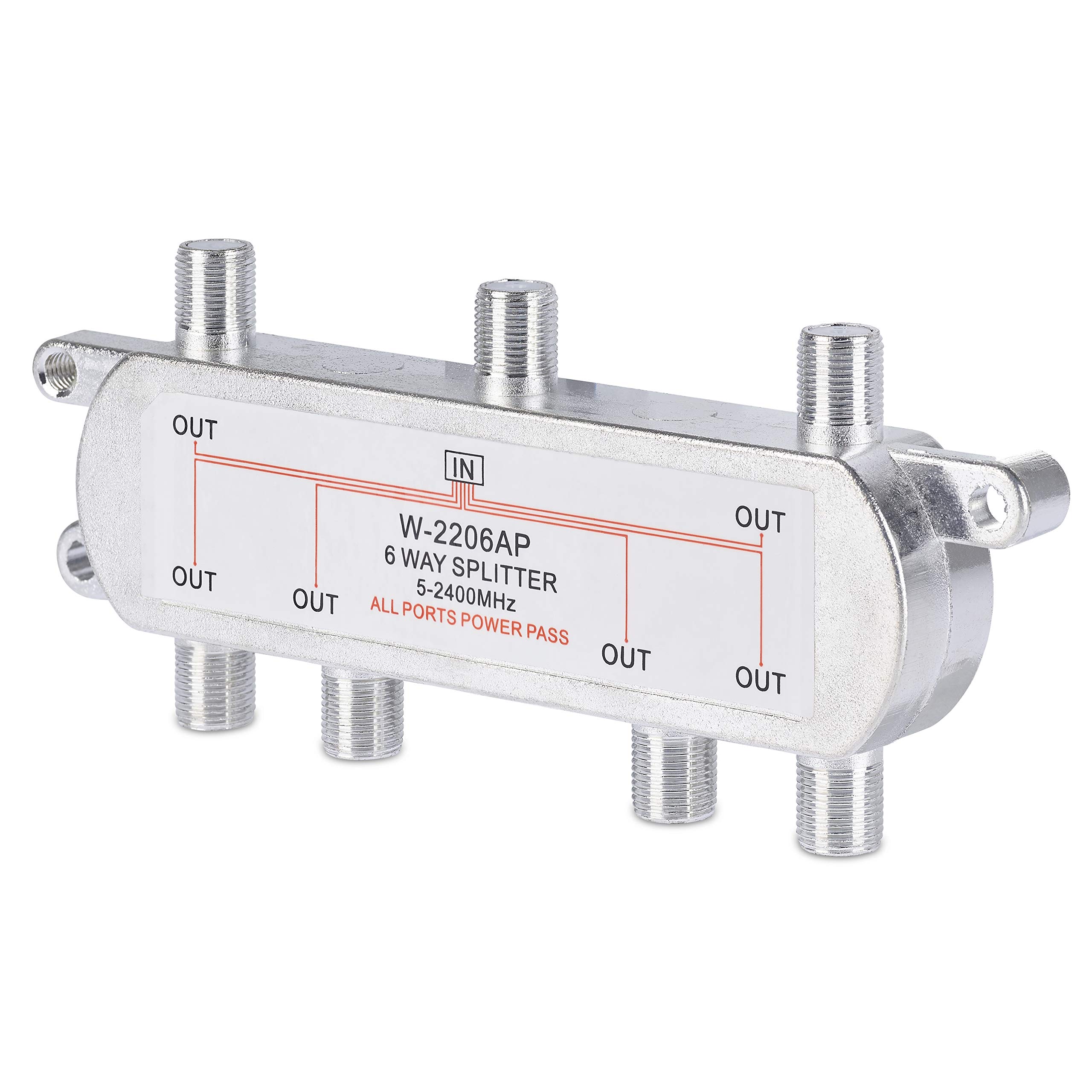 SSL Satellites 6 Way Satellite Splitter Split Aerial Freeview Cable TV Virgin Sky