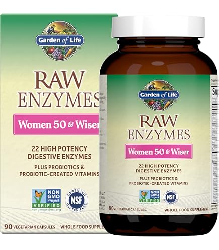 Amazon.com: Garden of Life Raw Enzymes for Women, Digestive