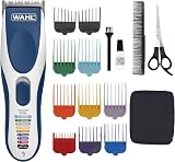 Wahl Colour Pro Cordless Hair Clipper Kit 8 Combs, Ergonomic, Rinsable Blades view 1