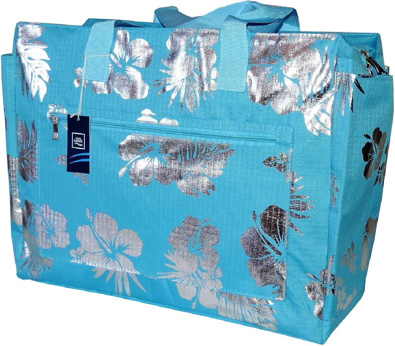 Borse Maxi Borsa Mare Donna Grande AQUA DI MARE con Tasche e Pochette  IMPERMEABILE Borsone Spiaggia cerniera urban-earth.co.uk