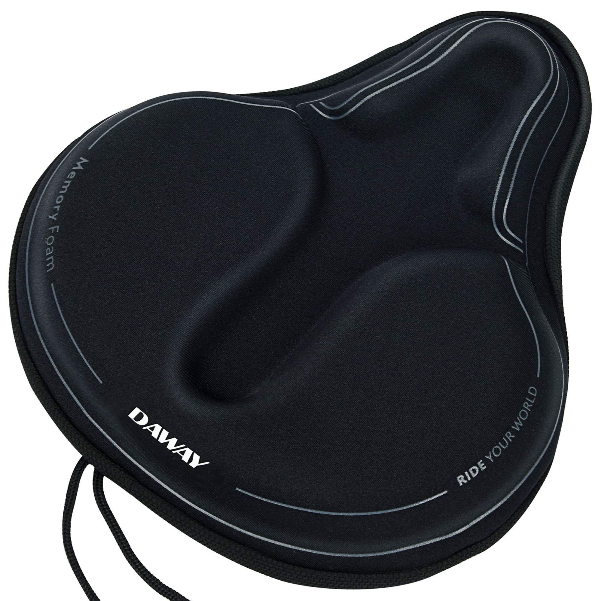 DAWAY Memory Foam Bike Seat Cover C6M Extra Soft Pad Most Comfortable