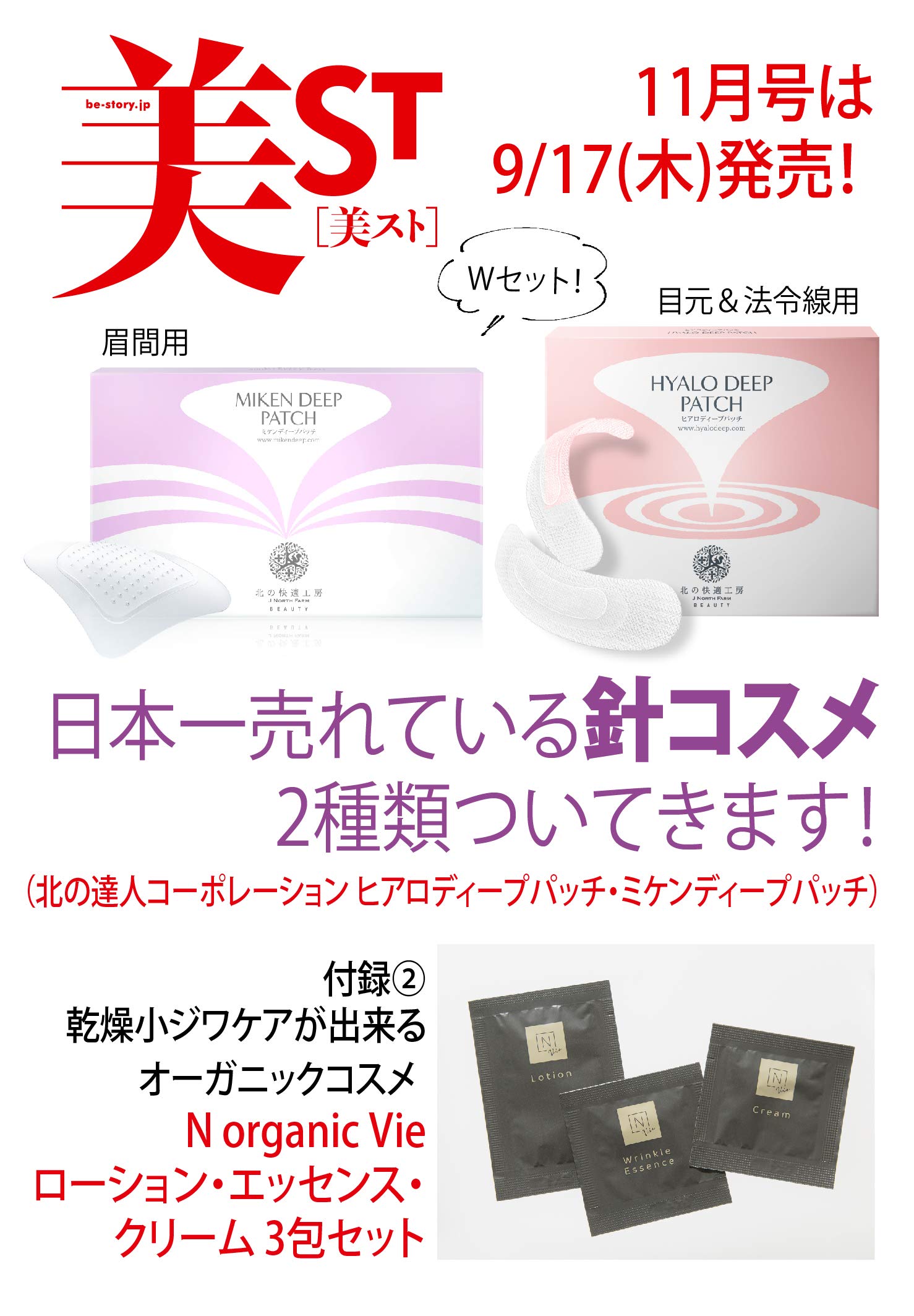 美ST(ビスト) 2020年11月号(雑誌付録) 日本一売れている針コスメ&オーガニックコスメお試しセット