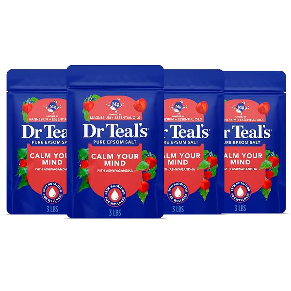 DR TEAL’S EPSOM SALT MAGNESIUM SOAK, ASHWAGANDHA &...