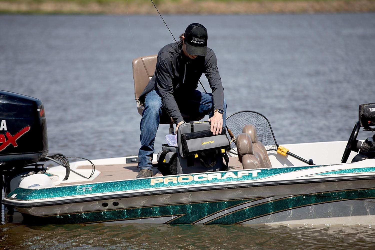 Plano Z-Series 3700 Tackle Bag | Premium Fishing and Tackle Storage with Waterproof Molded and Non-Slip Base | Includes Two Stowaway Tackle Boxes, Gray : Sports & Outdoors