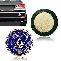 ASmileIndeep Master Mason Masonic Car Emblem