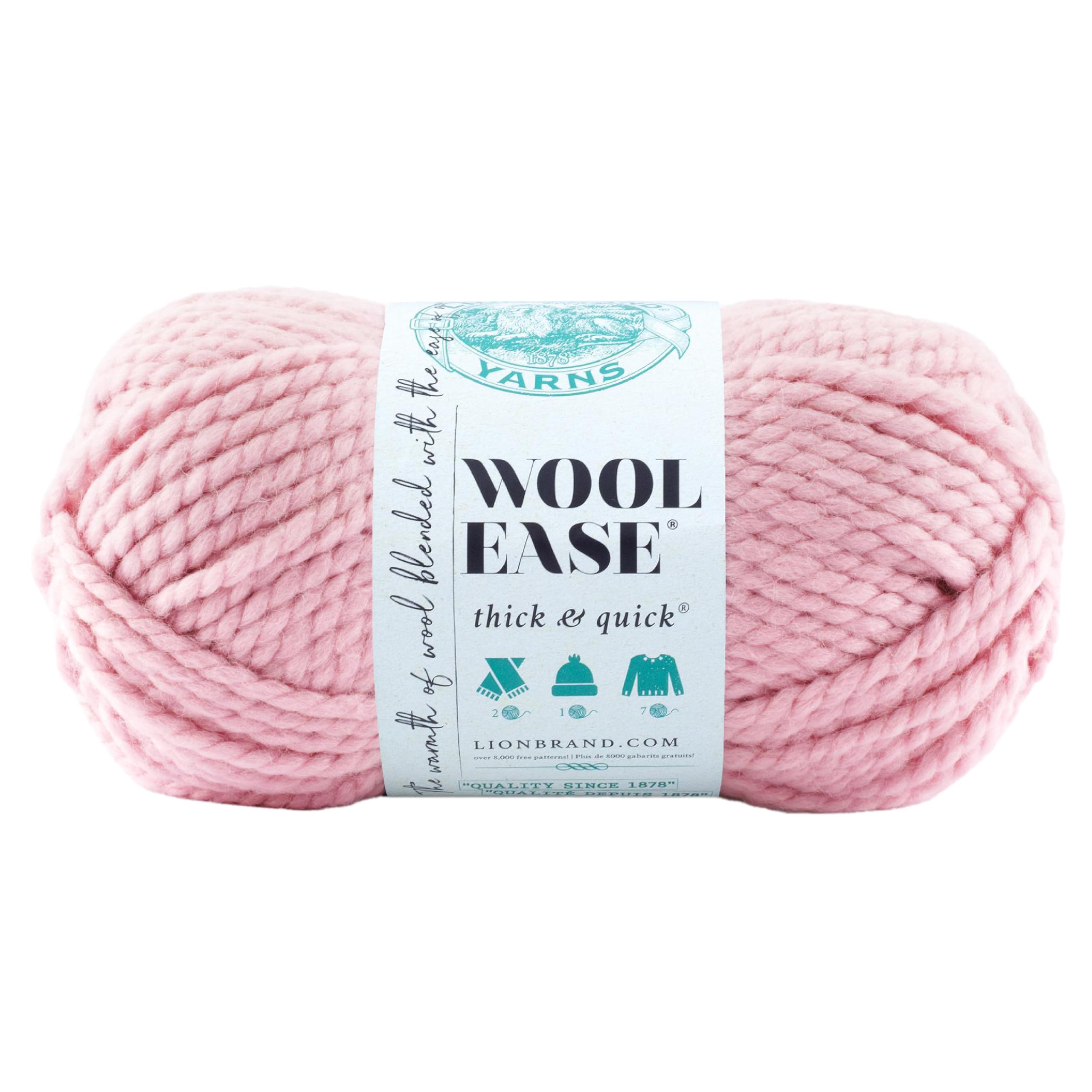 Lion Brand Yarn Wool-Ease Thick & Quick, Super Bulky Wool Blend Yarn for Knitting, Crochet, and Crafts, Blossom, 1 Pack — image 1