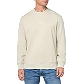 BOSS Center Logo French Terry Crew Neck Sweatshirt