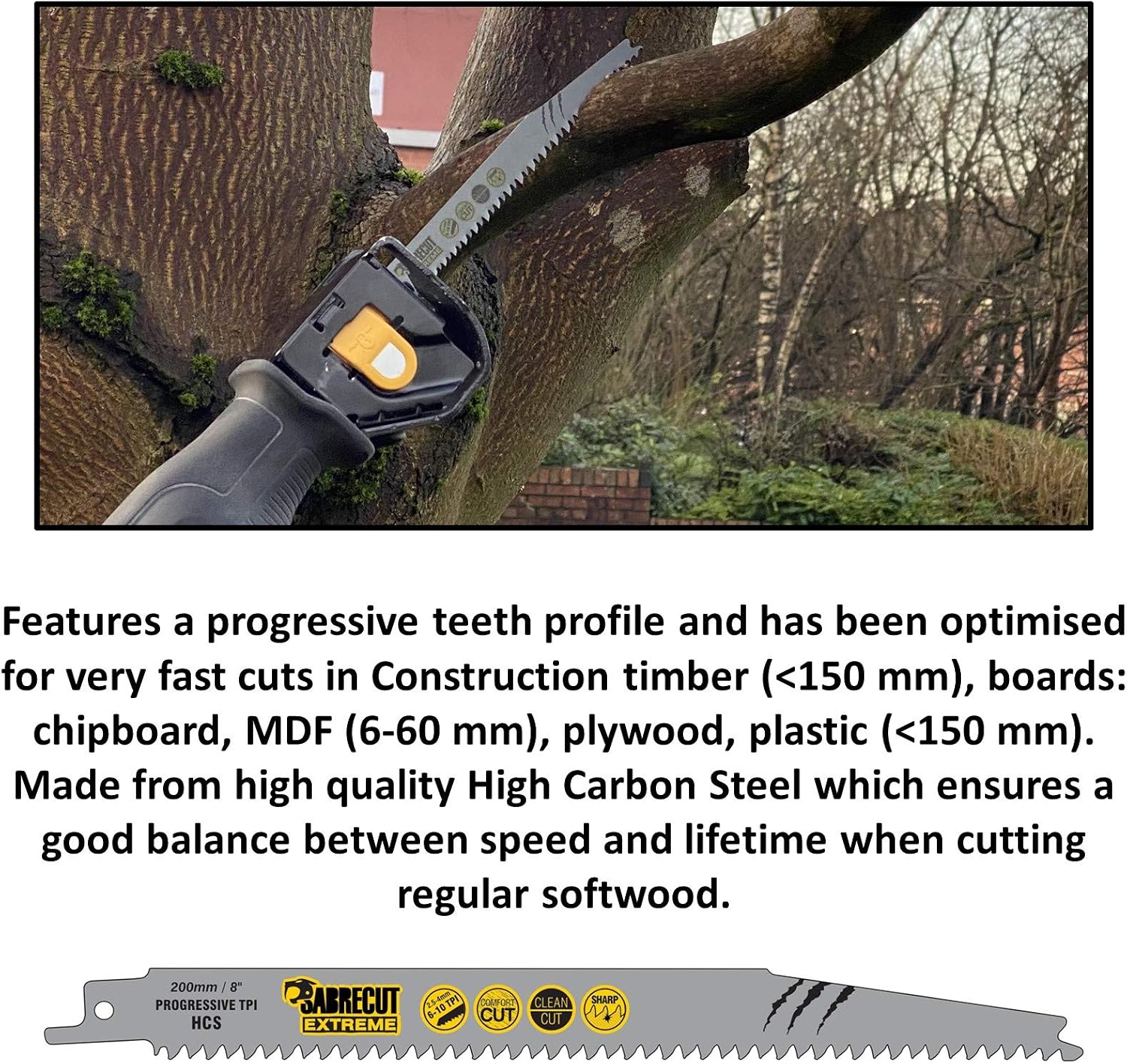 10 x SabreCut SCRSKW10A Mixed S644D S1531L S2345X Fast Wood Cutting Reciprocating Sabre Saw Blades, Green - Image 5