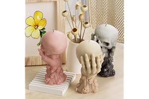 ASAISWO Ghost Candle Mold Skull Hand Mold Claw Candle Mold Jewelry Resin Casting Molds Handmade Silicone Mold for Resin Candle Making Molds Craft Supplies 3D Mold Resin Mold Sculpture Mold Resin DIY Mold